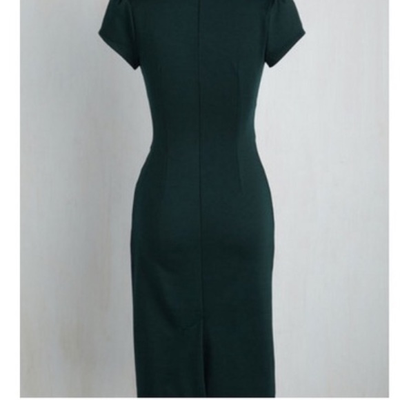 2/$20 EUC ModCloth Sheath Dress Pine - Picture 6 of 16